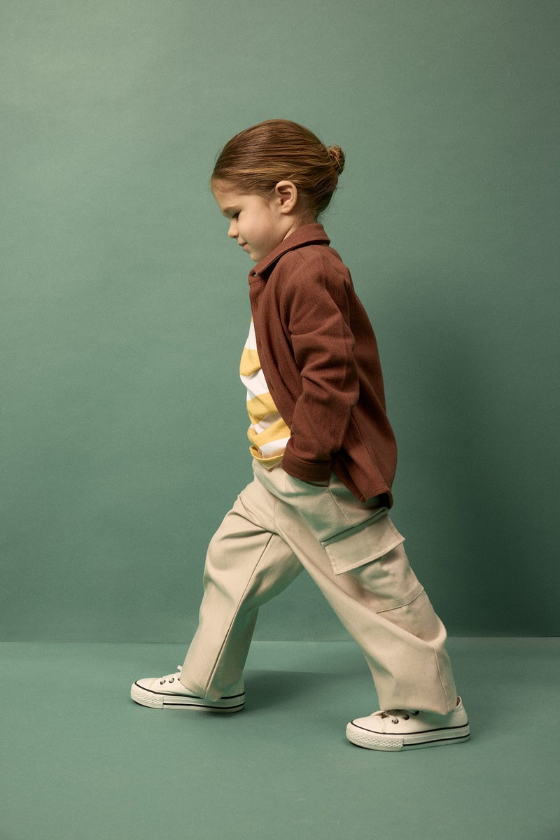 DeFacto Brown BabyBoy Baby Boy Long Sleeve Shirt Casual - Image 2